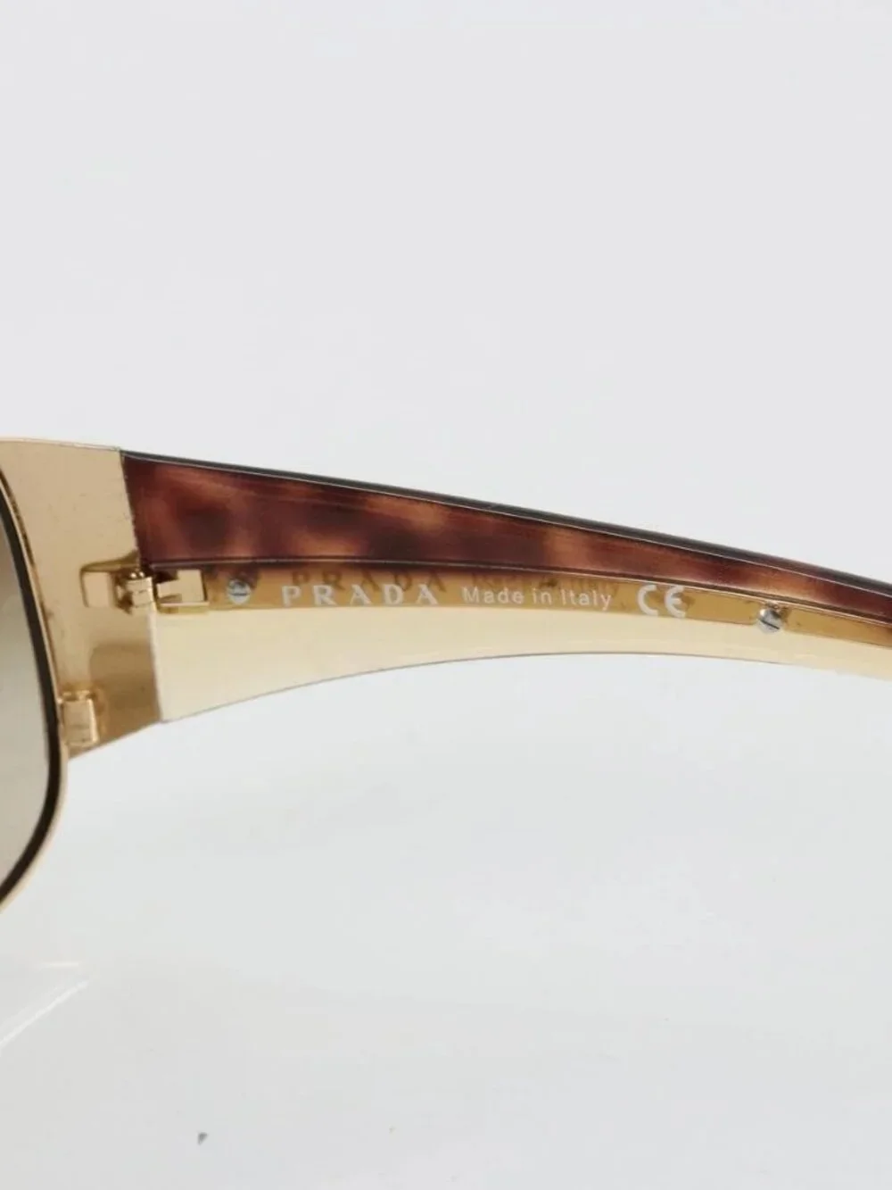 PRADA Tortoise Sunglasses plastic Brown Auth